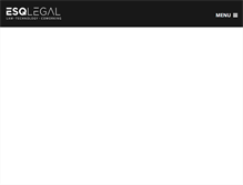 Tablet Screenshot of esqlegal.com